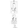 Garnitura IP-X7 cablu vertical SCANSTRUT Ø 2-8mm, negru, 10buc