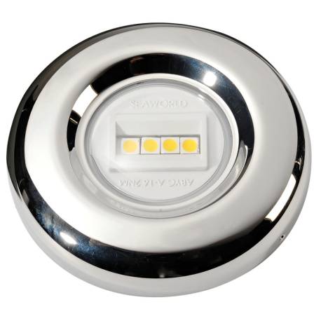 Lumina de navigatie pupa LED OSCULATI Sea-Dog 12V, 135° alb, bulkhead, pentru ambarcatiuni pana in 20m