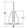 Ancora demontabila LEWMAR LFX, aluminiu anodizat, 3.2kg