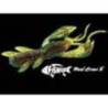 Rac FISHUP Real Craw 3.8cm, culoare 055 Chartreuse Black, 10buc/plic