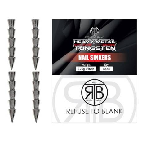 Lest RTB Tungsten Nail Sinkers 1.30g, 8buc/plic