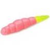 Larva siliconica FISHUP Trout Series Cheese Yochu 4.3cm, culoare 133 Bubble Gum Hot Chartreuse, 8buc/plic