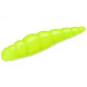 Larva siliconica FISHUP Trout Series Cheese Yochu 4.3cm, culoare 111 Hot Chartreuse, 8buc/plic