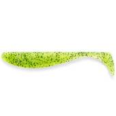 Naluca FISHUP Wizzle Shad 12.5cm, culoare 055 Chartreuse Black, 4buc/plic