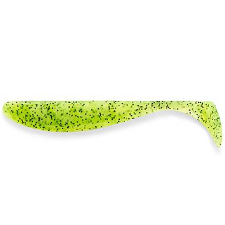 Naluca FISHUP Wizzle Shad 8cm, culoare 055 Chartreuse Black, 8buc/plic