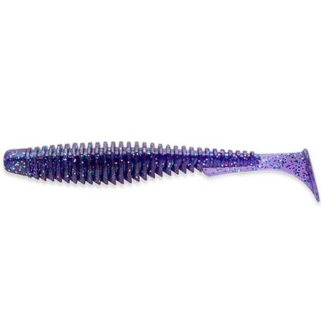 Naluci FISHUP U-Shad 9cm, culoare 060 Dark Violet Peacock&Silver, 8buc/plic