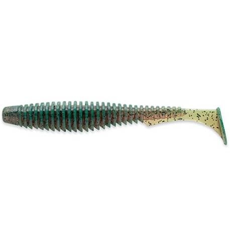 Naluci FISHUP U-Shad 9cm, culoare 017 Motor Oil Pepper, 8buc/plic