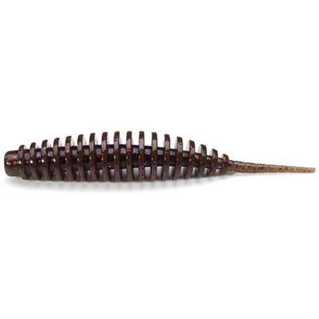 Grub FISHUP Tanta 2.5cm, culoare 050 Green Pumpkin Brown Red&Purple, 12buc/plic