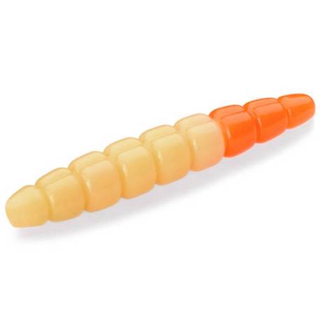 Larva siliconica FISHUP Trout Series Morio Cheese 3.1cm, culoare 135 Cheese Hot Orange, 12buc/plic