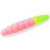 Larva siliconica FISHUP Trout Series Morio Cheese 3.1cm, culoare 133 Bubble Gum Hot Chartreuse, 12buc/plic