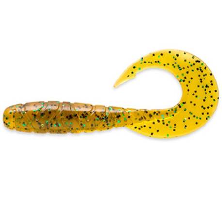 Naluca FISHUP Mighty Grub 13.3cm, culoare 036 Caramel Green Black, 4buc/plic