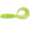 Naluca FISHUP Mighty Grub 10cm, culoare 055 Chartreuse Black, 7buc/plic