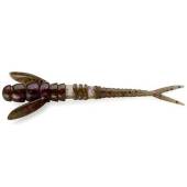 Naluca FISHUP Flit 4.1cm, culoare 050 Green Pumpkin Brown Red & Purple, 10buc/plic