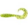 Naluca FISHUP Fancy Grub 5cm, culoare 055 Chartreuse Black, 10buc/plic