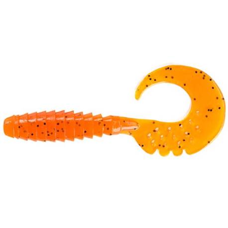 Naluca FISHUP Fancy Grub 5cm, culoare 049 Orange Pumpkin Black, 10buc/plic