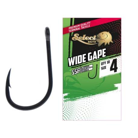 Carlige SELECT BAITS Wide Gape SSF, nr.6, 10buc/plic