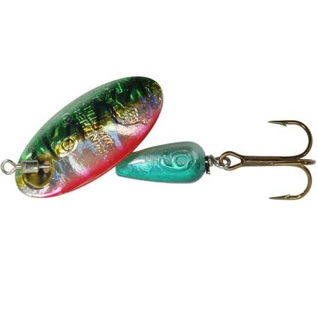 Lingurita rotativa PANTHER MARTIN InLine Swivel Holographic nr.2 2.1g Tiger Green