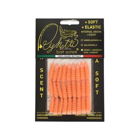 Naluci RIGHETTI Camola Maxi X-Soft 7cm Light Orange Fish, 9buc/plic