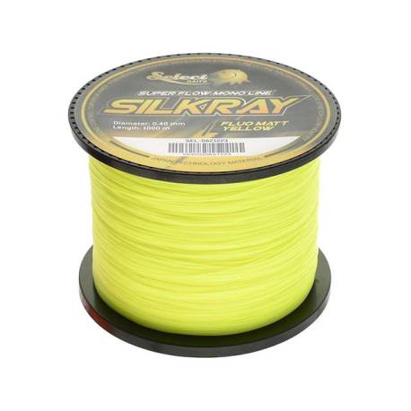 Fir monofilament SELECT BAITS SilkRay Fluo Matt Yellow, 0.35mm, 1000m