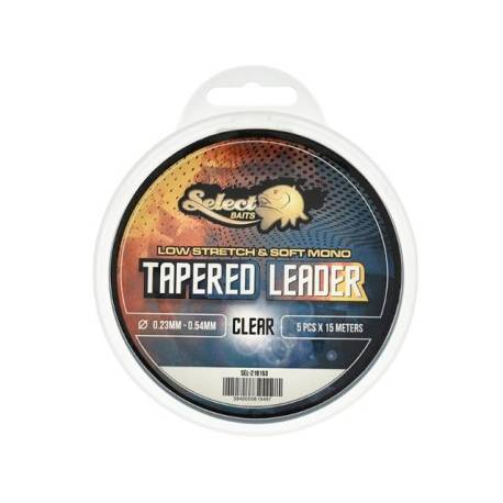 Fir SELECT BAITS Tapered Leader Clear 5x15m, 0.23-0.54mm