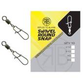 Agrafe cu vartej RTB Swivel Round Snap Nr.14, 4kg, 10buc/plic