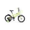 Bicicleta copii 3-5 ani RICH R1405A, roti 14", V-Brake, roti ajutatoare, Verde/Alb