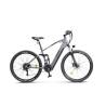 Bicicleta electrica MTB-FS (E-Bike) CARPAT C275M17E, roti 27.5", motor 250W, autonomie max. 60 Km, Gri