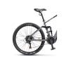 Bicicleta electrica MTB-FS (E-Bike) CARPAT C275M17E, roti 27.5", motor 250W, autonomie max. 60 Km, Gri