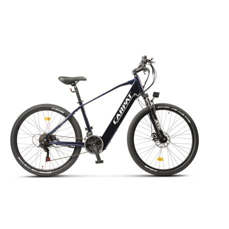 Bicicleta electrica MTB (E-Bike) CARPAT C275M7E, roti 27.5", motor 250W, autonomie max. 60Km, Albastru Cameleon