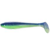 Shad Keitech Swing Impact FAT 9.6cm, Blue Chartreuse 23, 6buc/plic