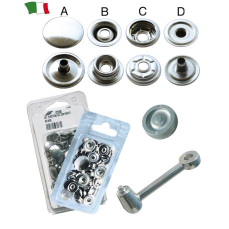 Capse din inox pentru prelata LOXX, 10 buc/blister