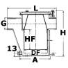 Filtru de apa pentru racirea motorului, inox AISI 316 RINA 2"