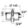 Filtru de apa utilitar 3/4", 150l/min