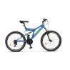 Bicicleta copii MTB-FS RICH Alpin R2449A, roti 24", Albastru/Verde/Portocaliu