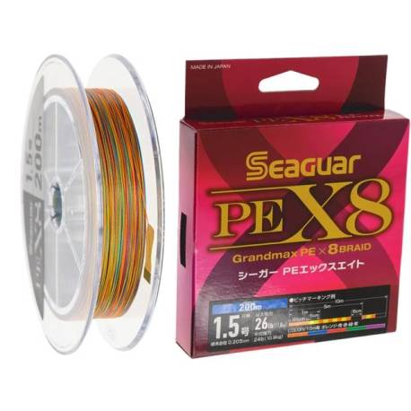 Fir textil SEAGUAR Grandmax X8 PE Braid 300m, 0.280mm, 48lb