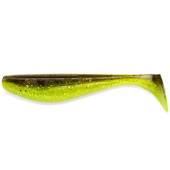 Naluca FISHUP Wizzle Shad 8cm, culoare 203 Green Pumpkin Flo Chartreuse, 8buc/plic