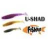 Naluca FISHUP U-Shad 7cm, nr.074 Green Pumpkin Seed, 9buc/plic