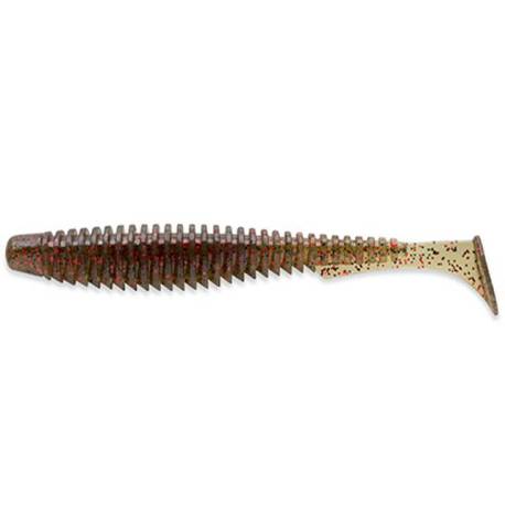 Naluca FISHUP U-Shad 7cm, nr.045 Green Pumpkin Red & Black, 9buc/plic