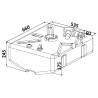 Rezervor combustibil PE OSCULATI 52.035.09, 62L, 66x53.5x30.5cm