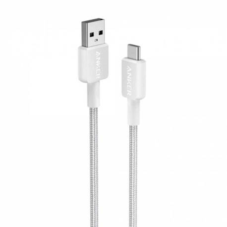 Cablu ANKER 322 USB-C la USB-A 0.9 metri Alb