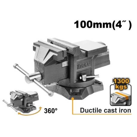 Menghina de banc cu baza rotativa 4" INGCO HBV084, 100mm, 6.7Kg