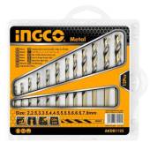 Set burghie HSS metal INGCO, 12 piese, 2-8mm