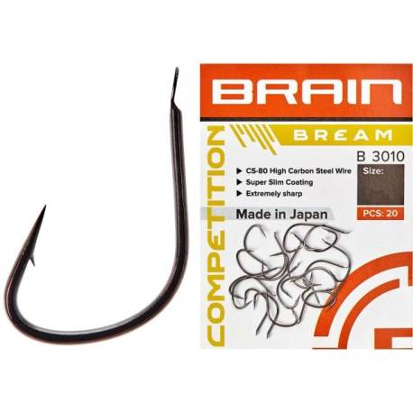 Carlige BRAIN Competition Bream B3010 nr.8, 20 buc/plic