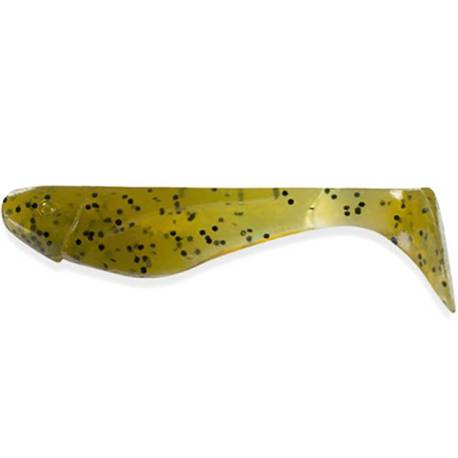 Shad FISHUP Wizzy 3.8cm, culoare 074 Green Pumpkin Seed, 10buc/plic