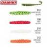 Grub DAMIKI Hameru Curly Tail 5cm, 212 Orange Silver, 12buc/plic