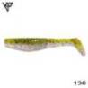 Naluca KP BAITS Original Shad 7.5cm, culoare 136 Glow, 5buc/plic