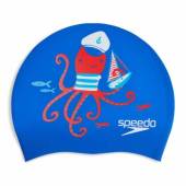 Casca inot copii SPEEDO Slogan albastru rosu