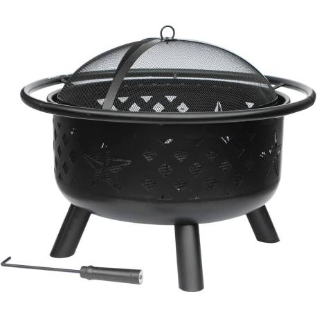 Incalzitor terasa LANDMANN Crossfire Outdoor Firepit, 75x59cm