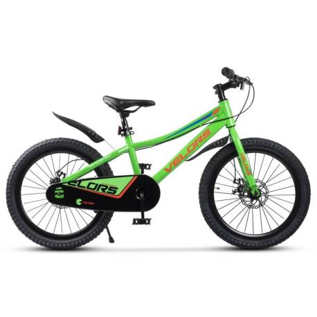 Bicicleta copii 7-10 ani VELORS V20345A, roti 20", Verde/Portocaliu