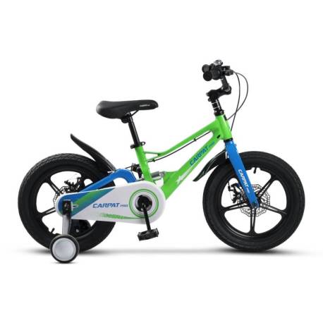 Bicicleta copii 4-6 ani CARPAT PRO C16144B roti 16", Verde/Albastru